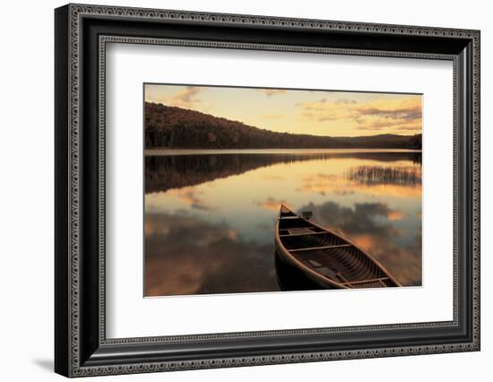 Water And Boat, Maine, New Hampshire Border, USA-null-Framed Photographic Print