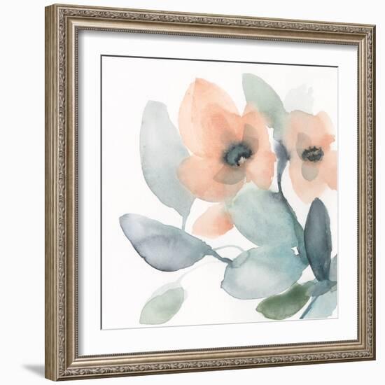 Water and Petals I-Jennifer Goldberger-Framed Art Print