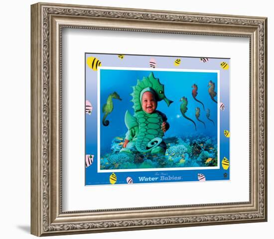 Water Babies, Seahorse-Tom Arma-Framed Art Print