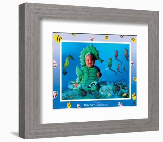 Water Babies, Seahorse-Tom Arma-Framed Art Print