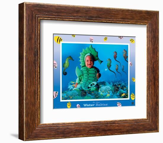 Water Babies, Seahorse-Tom Arma-Framed Art Print