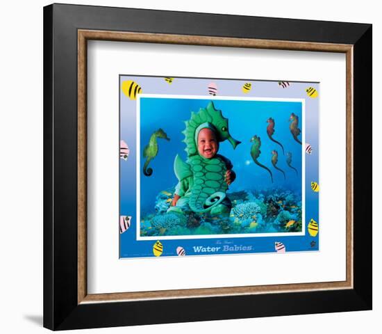 Water Babies, Seahorse-Tom Arma-Framed Art Print