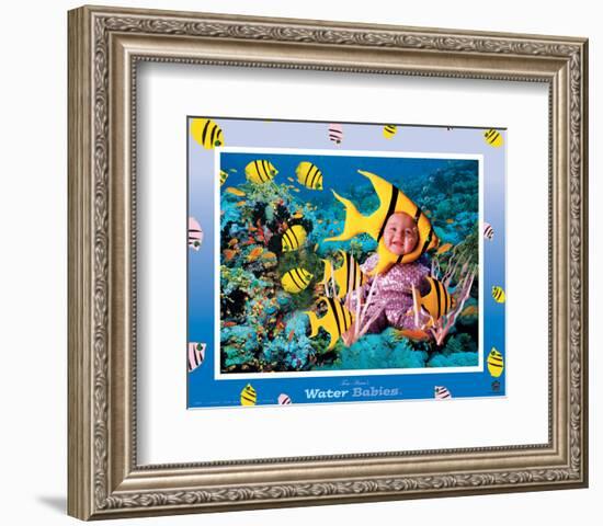 Water Babies, Yellow Fish-Tom Arma-Framed Art Print