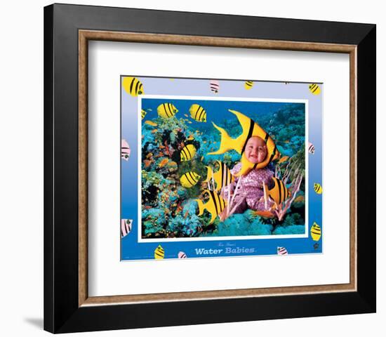 Water Babies, Yellow Fish-Tom Arma-Framed Art Print