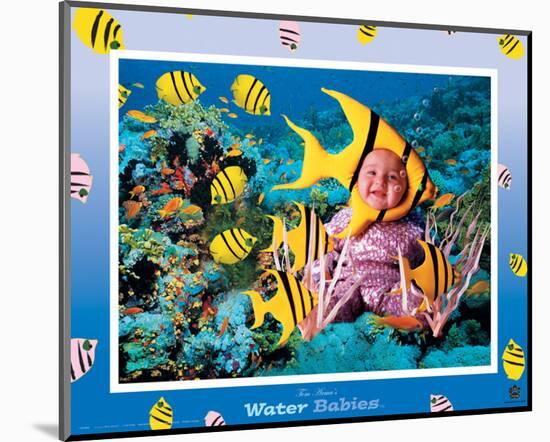 Water Babies, Yellow Fish-Tom Arma-Mounted Art Print