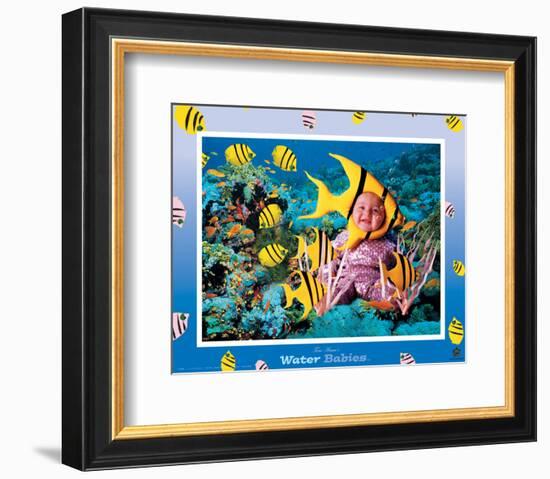 Water Babies, Yellow Fish-Tom Arma-Framed Art Print