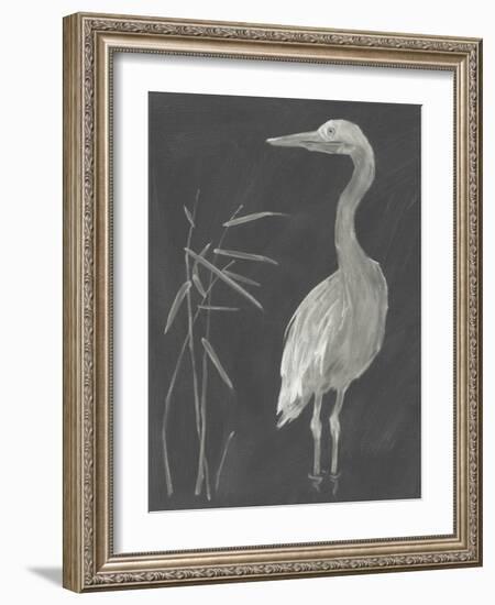 Water Birds - Pause-Aurora Bell-Framed Giclee Print