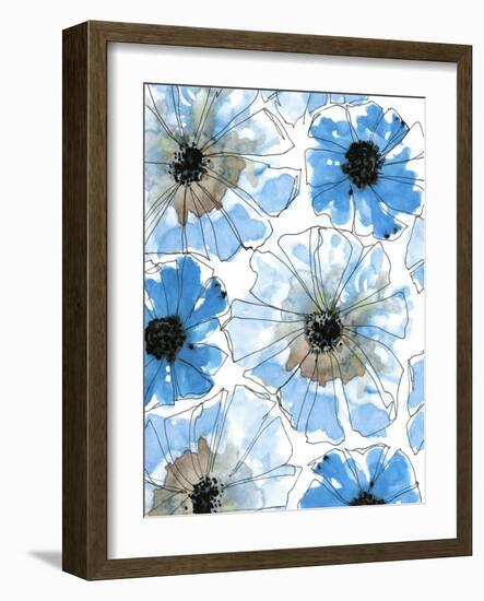 Water Blossoms I-Deborah Velasquez-Framed Art Print