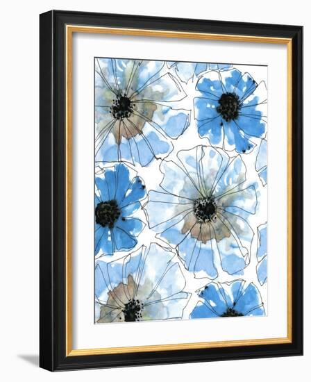 Water Blossoms I-Deborah Velasquez-Framed Art Print