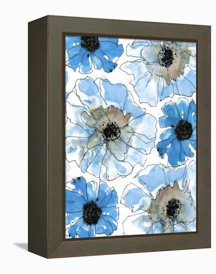 Water Blossoms II-Deborah Velasquez-Framed Stretched Canvas