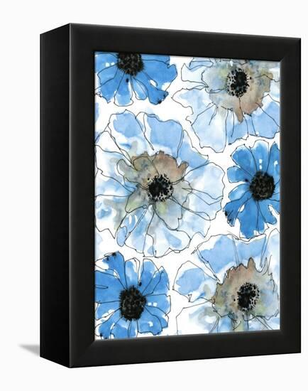 Water Blossoms II-Deborah Velasquez-Framed Stretched Canvas