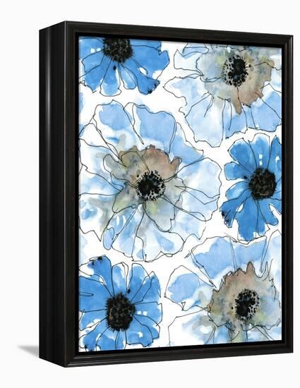 Water Blossoms II-Deborah Velasquez-Framed Stretched Canvas