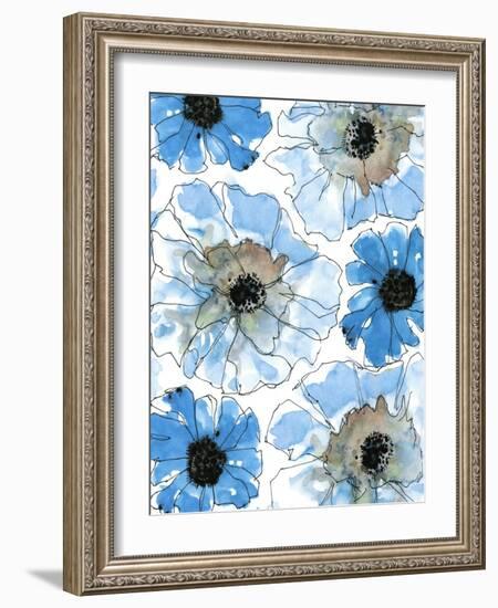 Water Blossoms II-Deborah Velasquez-Framed Art Print