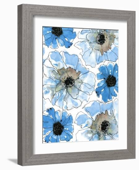 Water Blossoms II-Deborah Velasquez-Framed Art Print