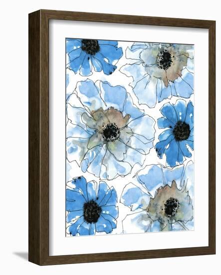 Water Blossoms II-Deborah Velasquez-Framed Art Print