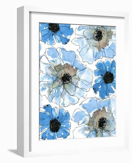 Water Blossoms II-Deborah Velasquez-Framed Art Print