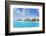 Water Bungalows of Pearl Beach Resort in the Lagoon of Bora Bora, French Polynesia-Matteo Colombo-Framed Photographic Print