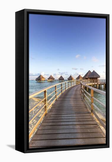 Water Bungalows of Pearl Beach Resort, Rangiroa Atoll, French Polynesia-Matteo Colombo-Framed Premier Image Canvas