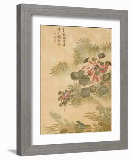 Water Caktrios and Frog-Ma Yuanyu-Framed Giclee Print