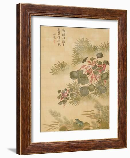 Water Caktrios and Frog-Ma Yuanyu-Framed Giclee Print