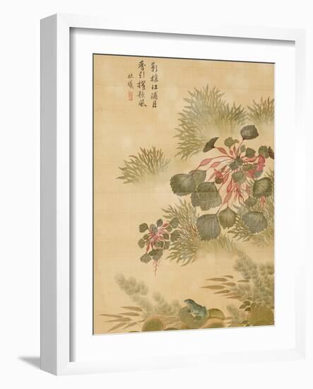 Water Caktrios and Frog-Ma Yuanyu-Framed Giclee Print