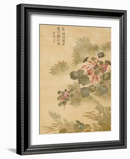 Water Caktrios and Frog-Ma Yuanyu-Framed Giclee Print