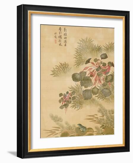 Water Caktrios and Frog-Ma Yuanyu-Framed Giclee Print