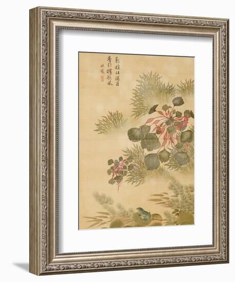 Water Caktrios and Frog-Ma Yuanyu-Framed Giclee Print