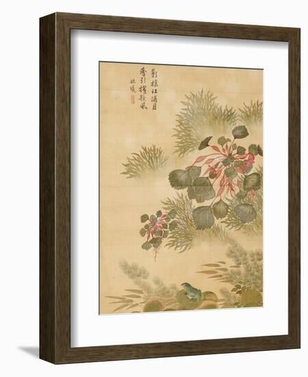 Water Caktrios and Frog-Ma Yuanyu-Framed Giclee Print