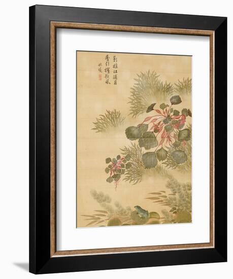 Water Caktrios and Frog-Ma Yuanyu-Framed Giclee Print