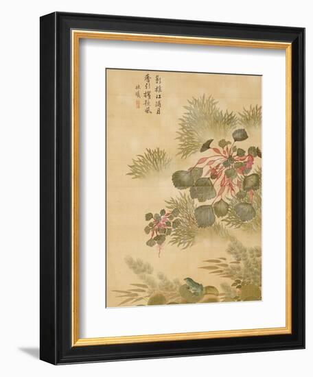 Water Caktrios and Frog-Ma Yuanyu-Framed Giclee Print