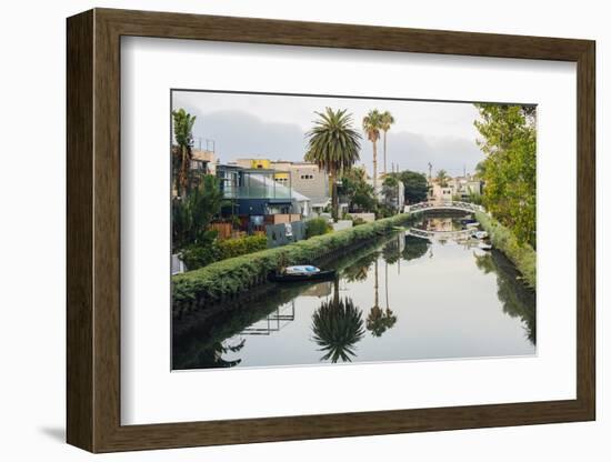Water canal between buildings, Venice Beach, Los Angeles, California, USA-Panoramic Images-Framed Photographic Print