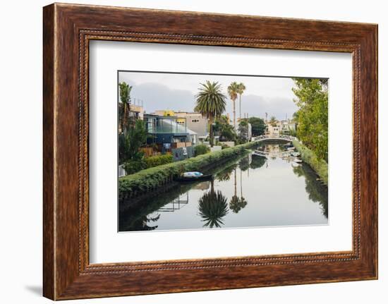 Water canal between buildings, Venice Beach, Los Angeles, California, USA-Panoramic Images-Framed Photographic Print