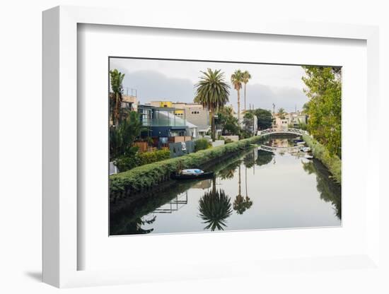 Water canal between buildings, Venice Beach, Los Angeles, California, USA-Panoramic Images-Framed Photographic Print