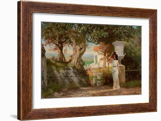 Water Carrier in an Antique Landscape with Olive Trees-Henryk Siemiradzki-Framed Giclee Print