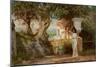 Water Carrier in an Antique Landscape with Olive Trees-Henryk Siemiradzki-Mounted Giclee Print