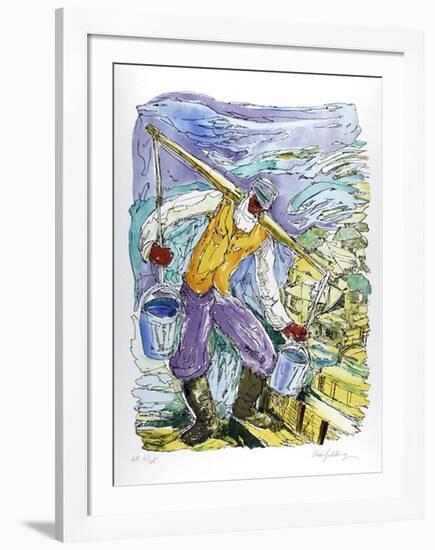 Water Carrier-Chaim Goldberg-Framed Limited Edition