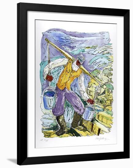 Water Carrier-Chaim Goldberg-Framed Limited Edition