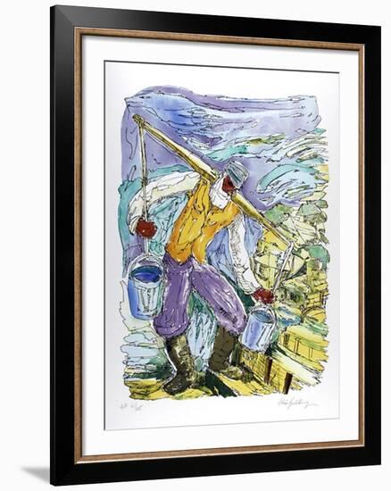 Water Carrier-Chaim Goldberg-Framed Limited Edition