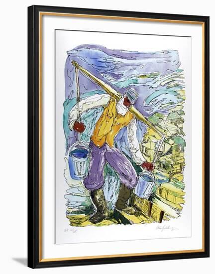 Water Carrier-Chaim Goldberg-Framed Limited Edition