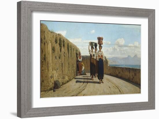 Water-Carriers at La Spezia-Vincenzo Cabianca-Framed Giclee Print