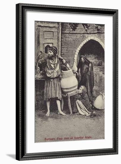 Water Carriers in the Arab Quarter-null-Framed Premium Photographic Print