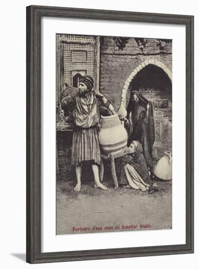 Water Carriers in the Arab Quarter-null-Framed Premium Photographic Print