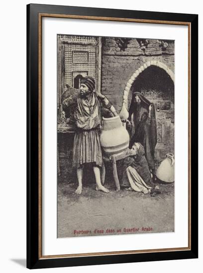 Water Carriers in the Arab Quarter-null-Framed Premium Photographic Print