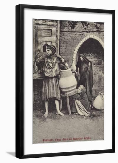 Water Carriers in the Arab Quarter-null-Framed Premium Photographic Print