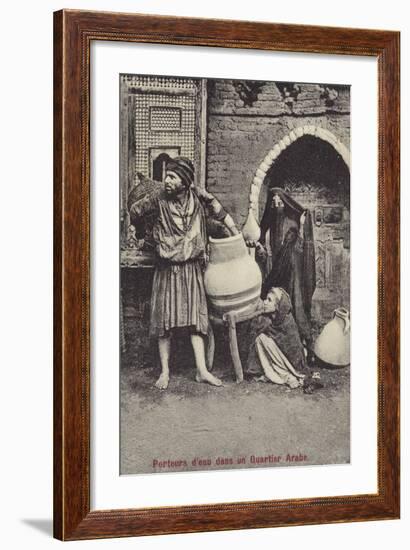 Water Carriers in the Arab Quarter-null-Framed Premium Photographic Print