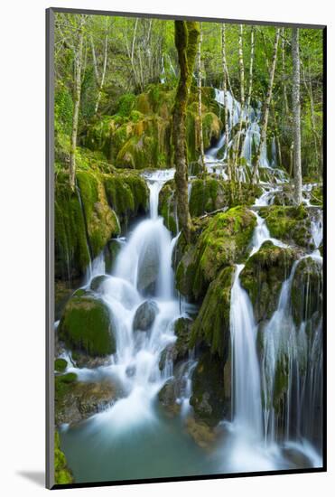 Water Cascading Down Toberia Falls-Juan Carlos Munoz-Mounted Photographic Print