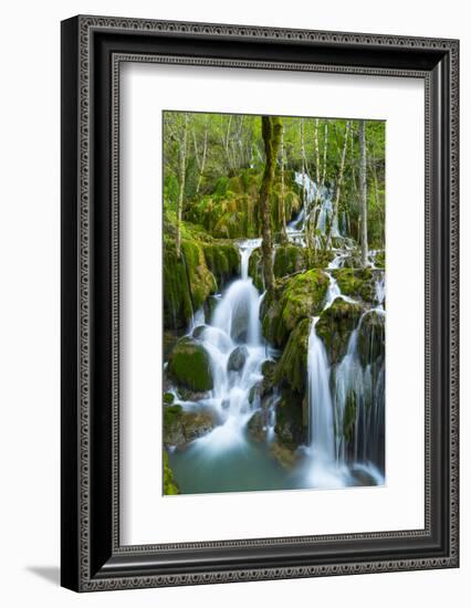 Water Cascading Down Toberia Falls-Juan Carlos Munoz-Framed Photographic Print