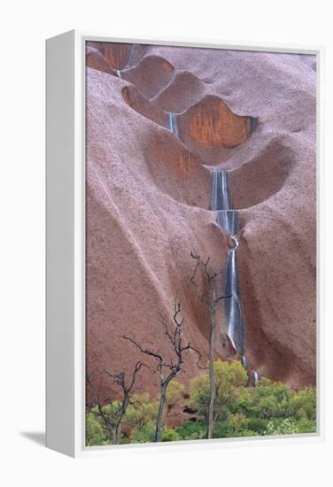Water Cascading from Ayers Rock-Paul Souders-Framed Premier Image Canvas