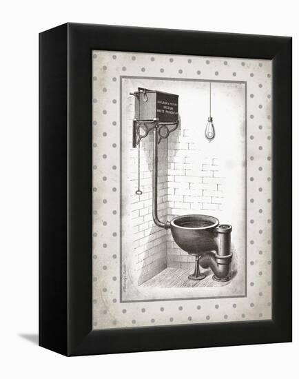 Water Closet I-Gwendolyn Babbitt-Framed Stretched Canvas